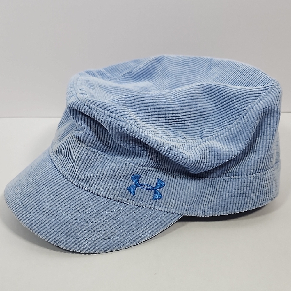 Under Armour Corduroy Light Blue Military Style Hat Woman's